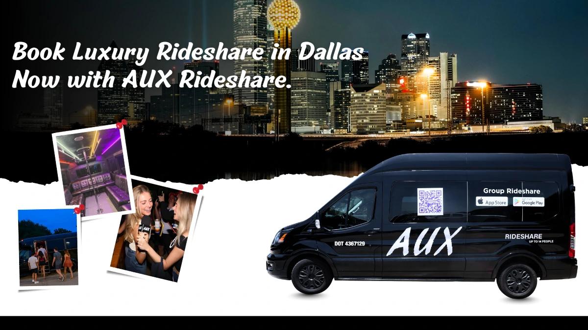 Book Luxury Rideshare in Dallas Now with AUX Rideshare