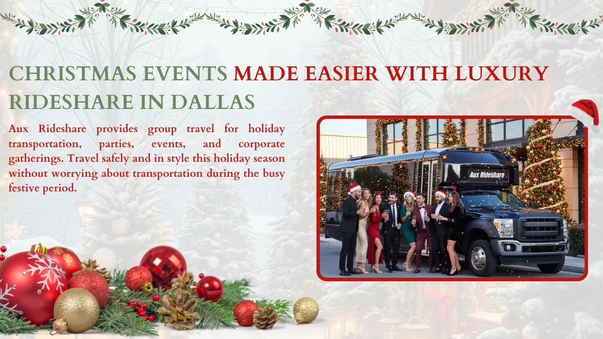 Christmas Events Made Easier With Luxury Rideshare in Dallas