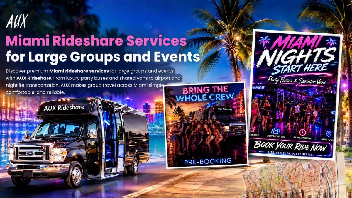 Miami Rideshare Services for Large Groups and Events