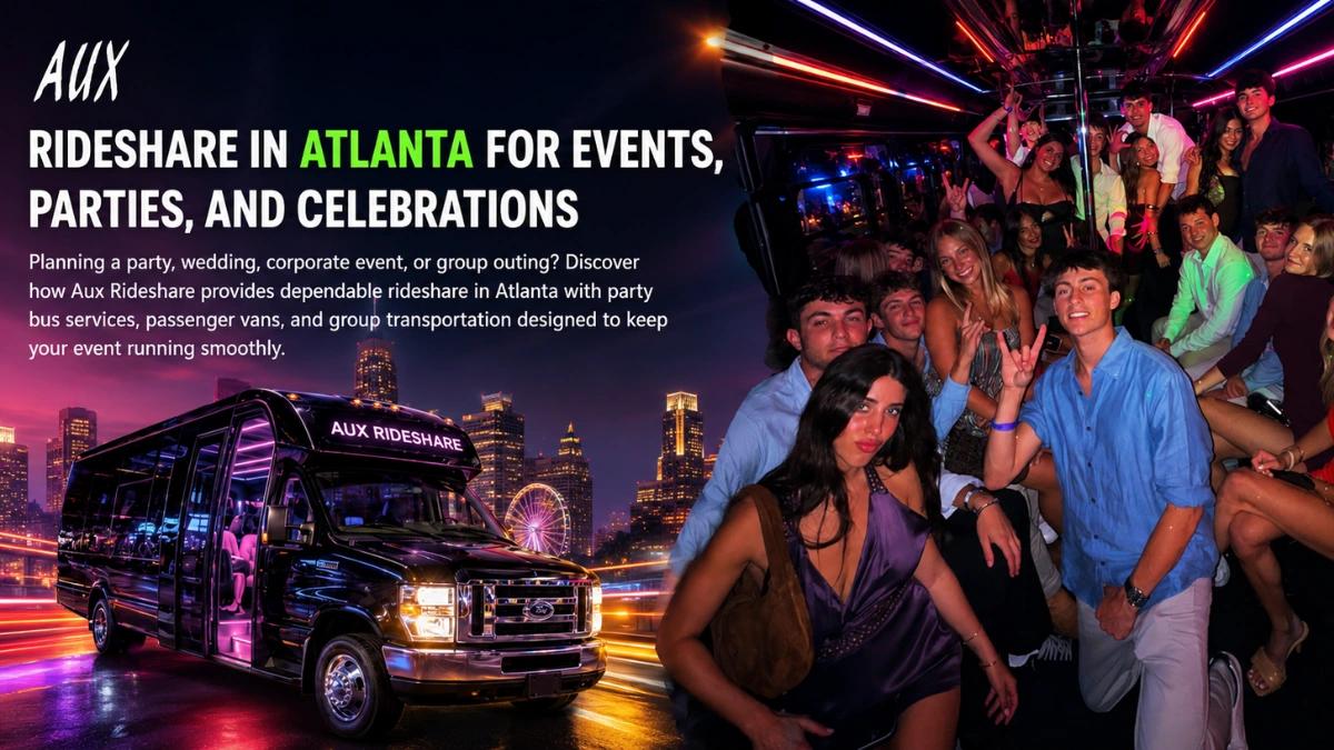 Rideshare in Atlanta for Events, Parties, and Celebrations