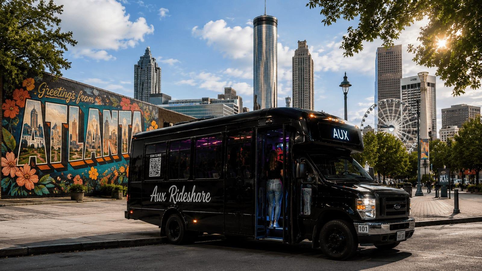 Atlanta party bus & group transportation — AUX Rideshare