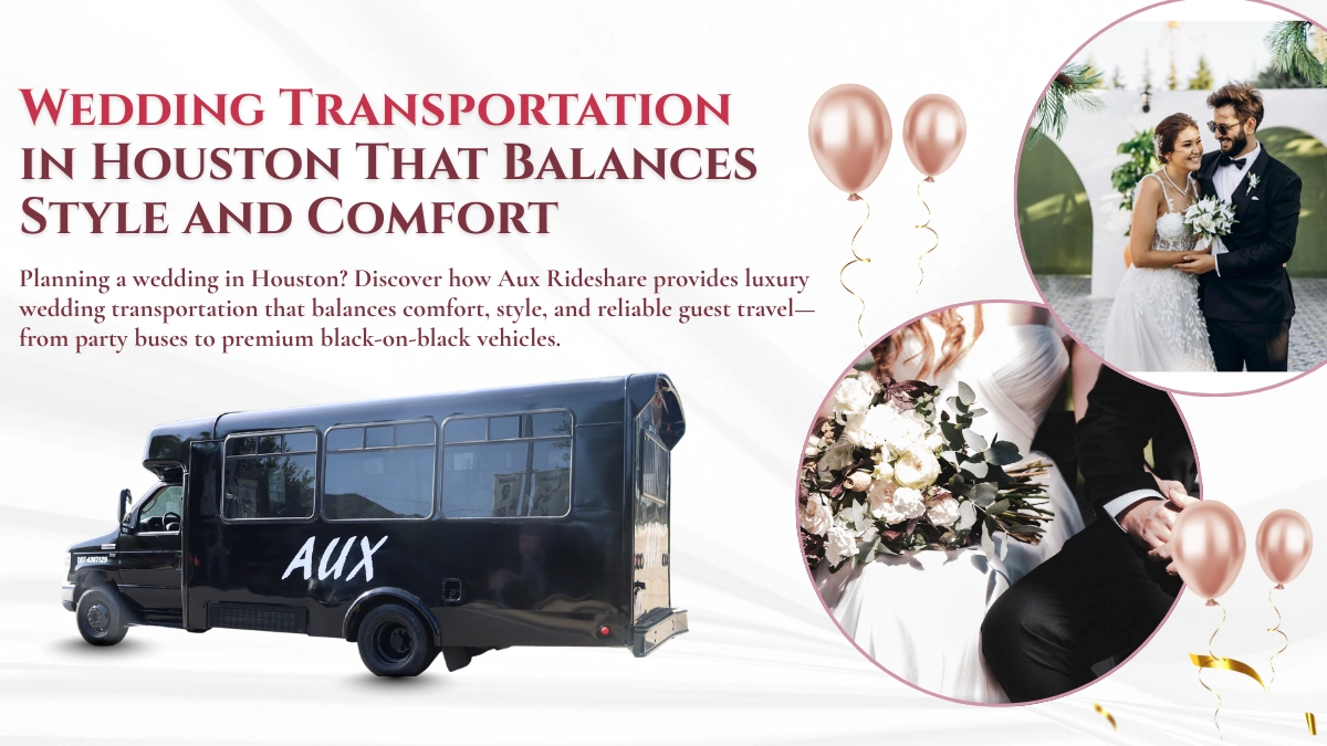 Wedding Transportation in Houston That Balances Style and Comfort