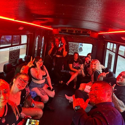Passengers sitting inside Bus