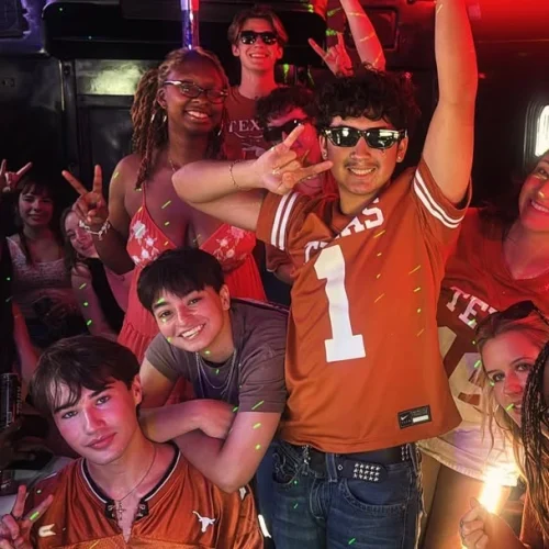 People vibing inside bus